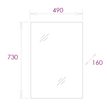 Зеркало-шкаф Onika Венеция 50 (49x73) 205014