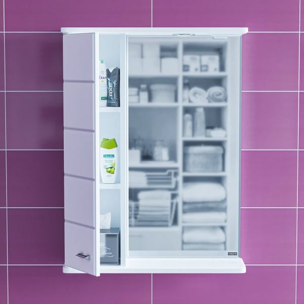 Зеркальный шкаф (60х75)  СаНта Омега 60  107003