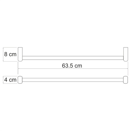 Держатель полотенец одинарный WasserKRAFT Berkel K-6830