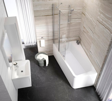 Шторка на ванну (100х150) L Ravak 10° 7QLA0C03Z1