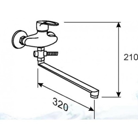 Смеситель для ванны Hansen H21024