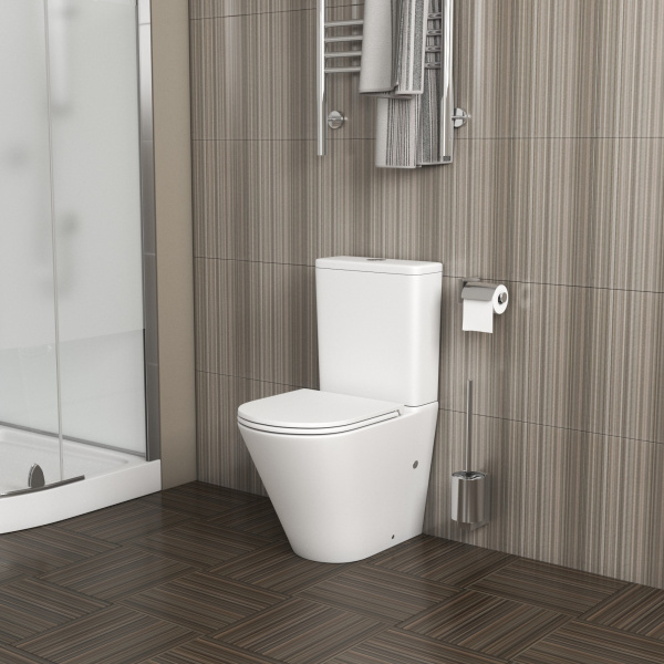 Унитаз напольный безободковый Grossman  GR-4450MS с сиденьем микролифт