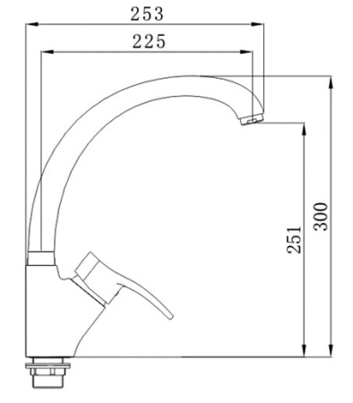 Смеситель для кухонной мойки Raiber Zoom R4004