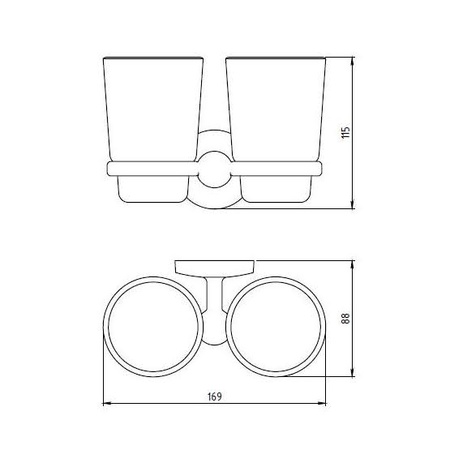 Стакан Novaservis Metalia 6157.0