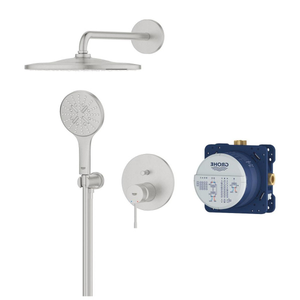 Душевой комплект внутреннего монтажа Grohe Essence New 25287DC0 суперсталь
