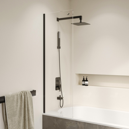 Шторка на ванну 40 см RGW Screens SC-056B 351105640-14 прозрачное