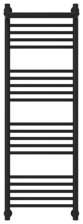 Полотенцесушитель Водяной Сунержа Богема с полкой + (120х40) Матовый Черный 31-0223-1240