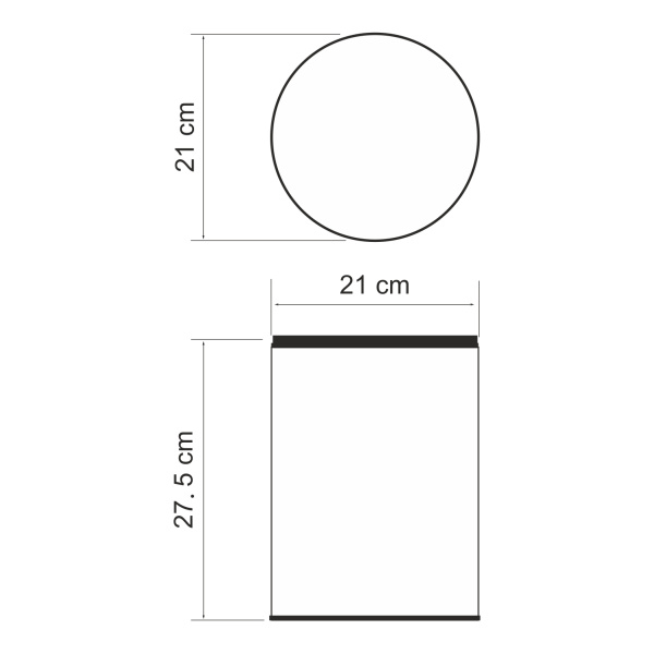 Мусорное ведро 5л WasserKRAFT K-625