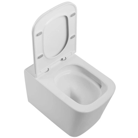 Унитаз подвесной безободковый SantiLine SL-5027 с сиденьем микролифт