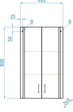 Шкаф подвесной Style Line Эко Стандарт 48,2 ЛС-00000196 белый