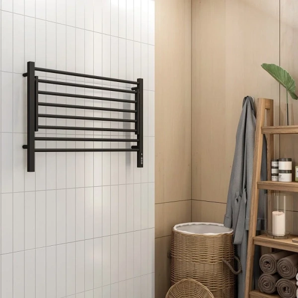 Полотенцесушитель электрический (80х60) П8 Terminus Горизонт 4670078543608 черный муар