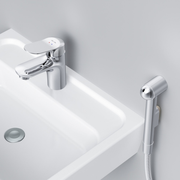 Смеситель для раковины с гигиеническим душем Am.Pm Sunny F85C03000 Смеситель для раковины с гигиеническим душем Am.Pm Sunny F85C03000