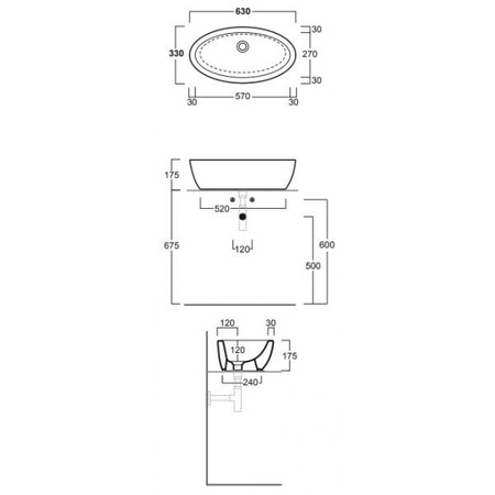 Раковина чаша Simas Lft Spazio LFT64bi*0