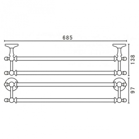 Полотенцедержатель Art&Max AM-E-2648Q