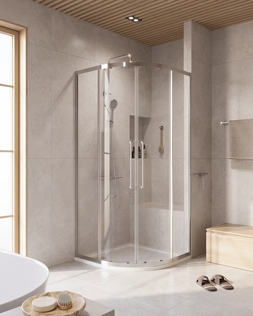 Душевой уголок (90х90) CEZARES RELAX 304 RELAX-304-R-2-90-C-CR