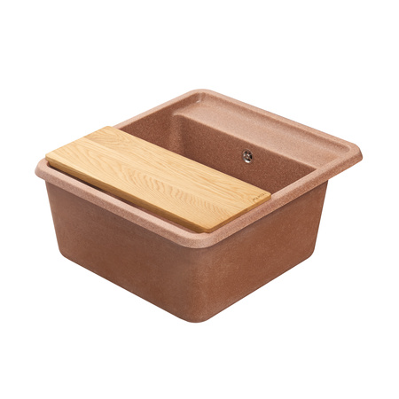 Кухонная мойка Aquaton Беллис 57 1A724932BS270 терракот