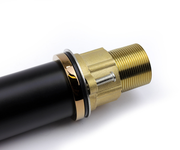 Смеситель для раковины Bronze de Luxe AVANGARDE черный, розовое золото 2030MH