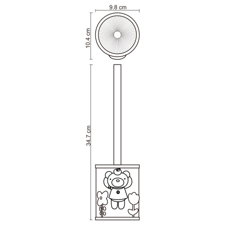 Ершик для унитаза WasserKRAFT Lossa K-3427