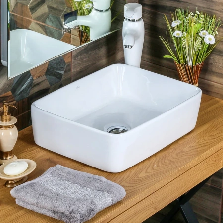 Раковина накладная (48,5х38) Brevita 7050H-805