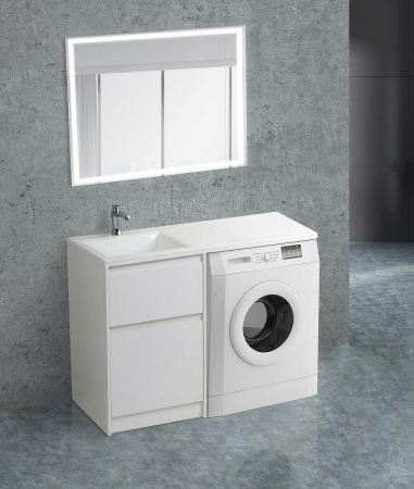 База под раковину напольная BelBagno KRAFT-LVD-580/1200-2C-PIA-BO Bianco Opaco