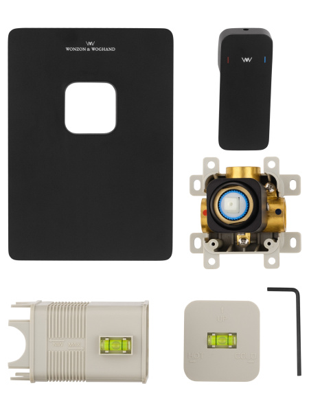 Смеситель для душа встраиваемый WONZON & WOGHAND ARNIE, черный матовый WW-694700-2-MB