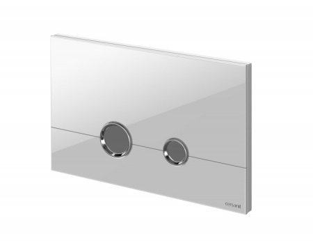 Кнопка Cersanit STERO белая глянцевая стекло P-BU-STE/Whg/Gl