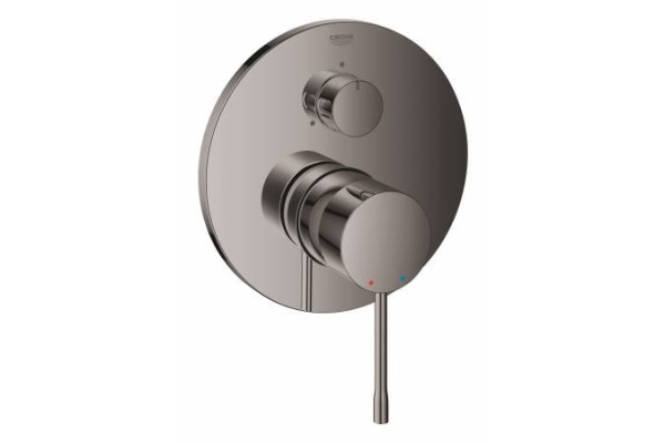 Смеситель для ванны с переключателем на 3 положения Grohe Essence New 24092 A01 (24092A01) темный графит глянец