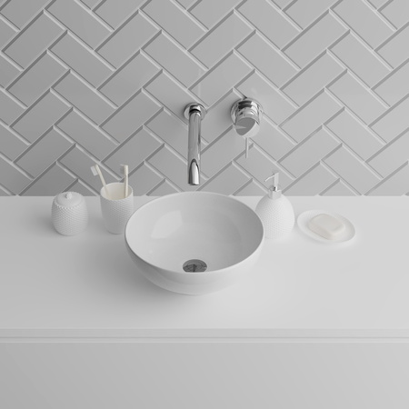 Раковина накладная (32х35) Grossman  GR-3021, белый