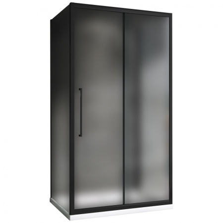 Душевой уголок (170х100) ABBER Schwarzer Diamant AG30170BMH-S100BM-S100BM черный