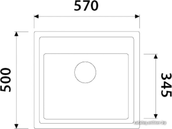 Кухонная мойка KAISER KGM-5750 гранит (KGM-5750-G)