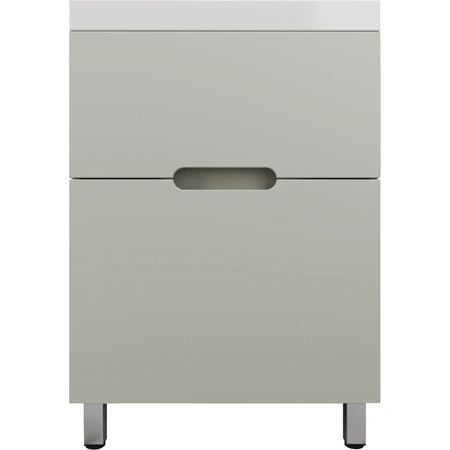Тумба напольная без раковины 60 см Style Line Матис ЛС-00002432 оливковый матовый