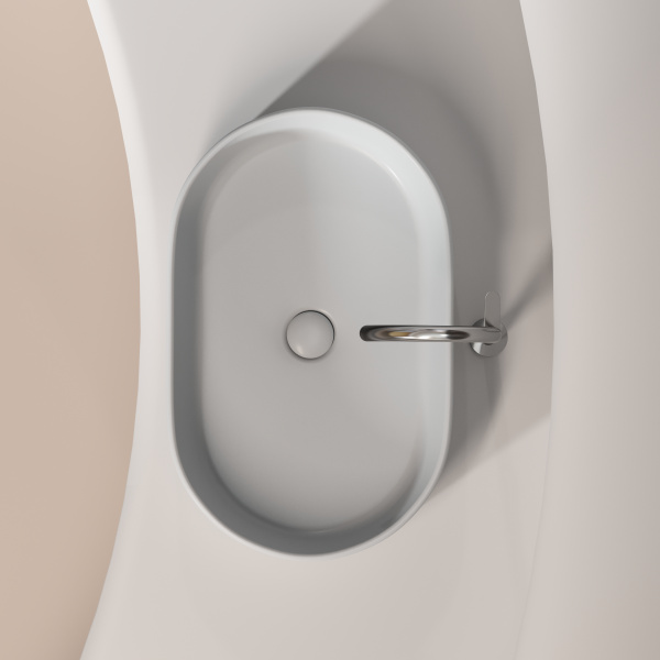 Раковина накладная (60,8х38,5) Ceramica Nova ELEMENT CN6048MSG