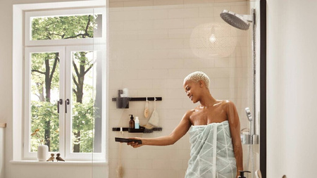Скребок Hansgrohe WallStoris 27916670 черный матовый