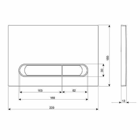 Комплект Cersanit CITY CO DPL EO slim + LINK PRO + ESTETICA пластик белый с рамкой хром 64277