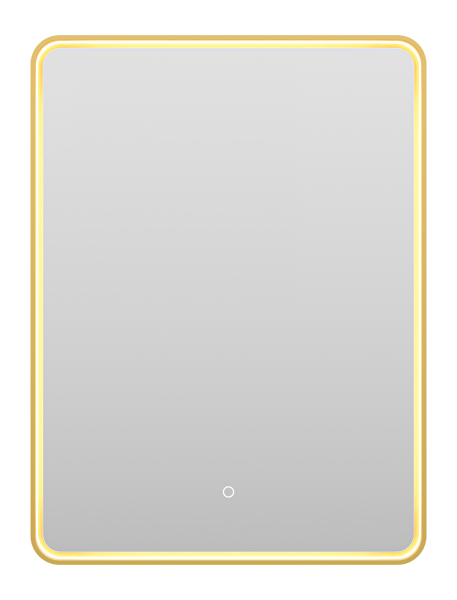 Зеркало (60х80)  Brevita Mercury  MER-Rett6-060/80-gold