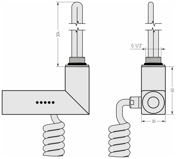 Модуль электрический МЭМ CUBE Сунержа правый 9010-1517-4007