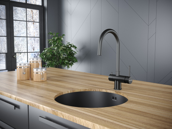 Смеситель для кухни с подключением к фильтру  Paulmark Heller He213218-GM