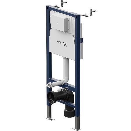 Комплект унитаза с инсталляцией Am.Pm Sense FlashClean Like IS90251.801900 с сиденьем микролифт, кнопка хром глянец