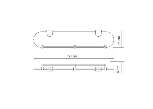 Полочка WasserKraft Berkel 6824
