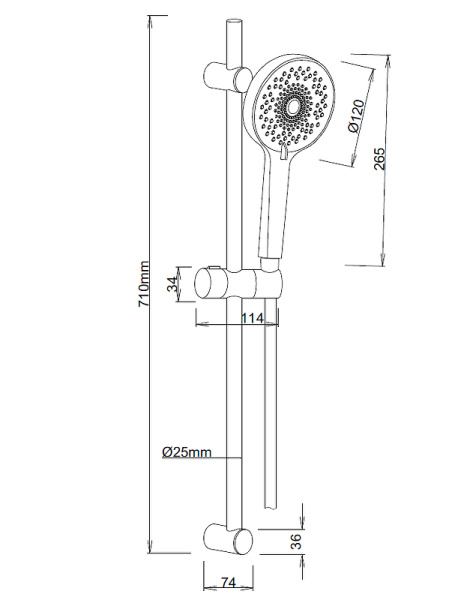 Душевой гарнитур Esko SSS712