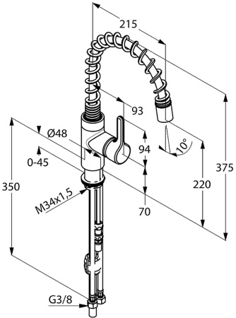 Смеситель для кухни Kludi Bingo Star 200 428550578