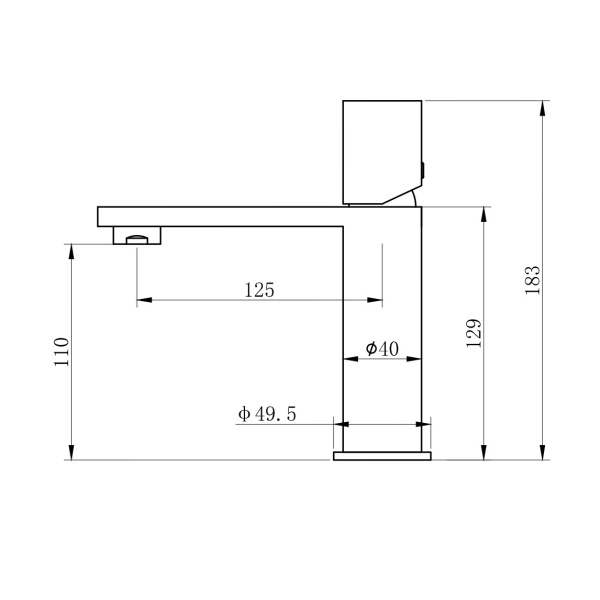 Смеситель для раковины WONZON & WOGHAND, брашированное золото WW-101-BG Смеситель для раковины WONZON & WOGHAND, брашированное золото WW-101-BG