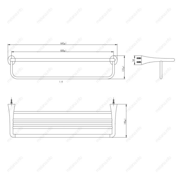 Полка для полотенец Melana MLN-803003