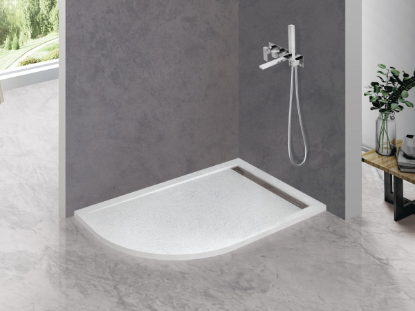 Поддон из искусственного мрамора (120х90) CEZARES TRAY-AS-RH-120/90-550-30-W-R