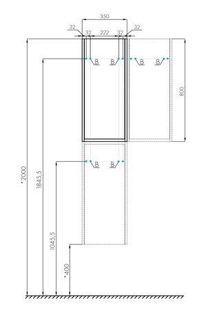 Шкаф подвесной Aquaton Марти 1A270203MY010 белый