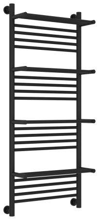 Полотенцесушитель Водяной Сунержа Богема 4 полки + (120х50) Матовый Черный 31-0224-1250