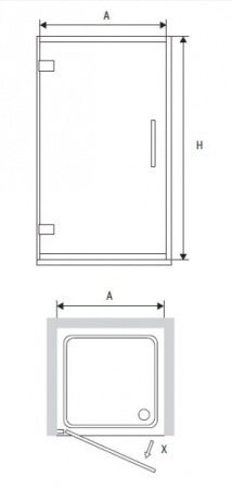 Душевая дверь RGW HO-01 01060107-12