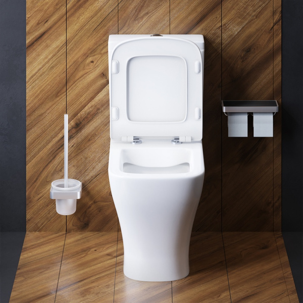 Унитаз-компакт безободковый с сиденьем микролифт Damixa Titan DX78C8600SC