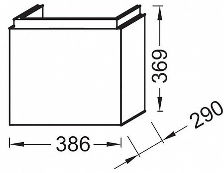 Тумба для раковины Jacob Delafon Rythmik EB1096-E10