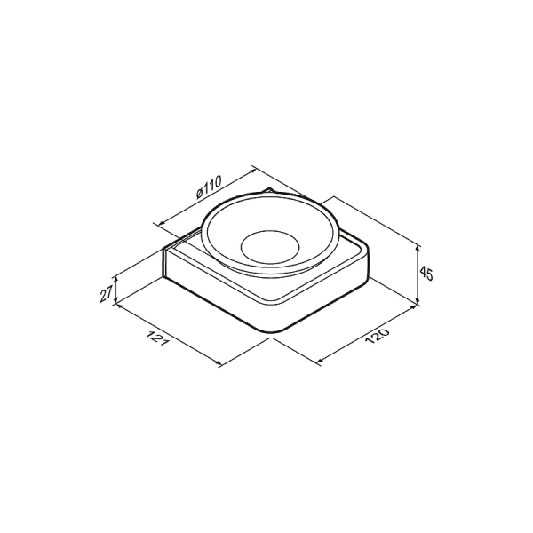 Мыльница Damixa Jupiter DA7734200